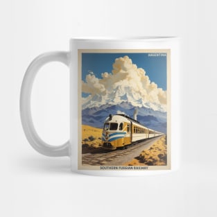 Southern Fuegian Railway Argentina Vintage Tourism Poster Mug